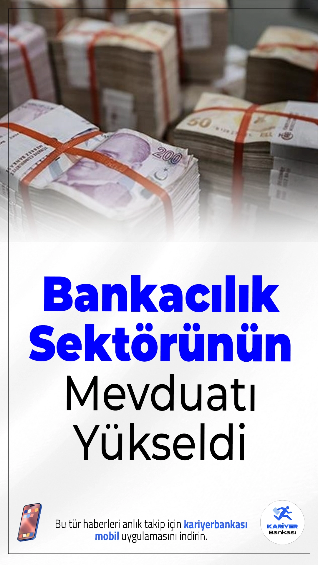 Bankacılık Sektörünün Mevduatı Yükseldi.3 Nisan haftasında bankacılık mevduatı artış gösterdi, yabancı para hesaplarında güçlü yükseliş dikkat çekti