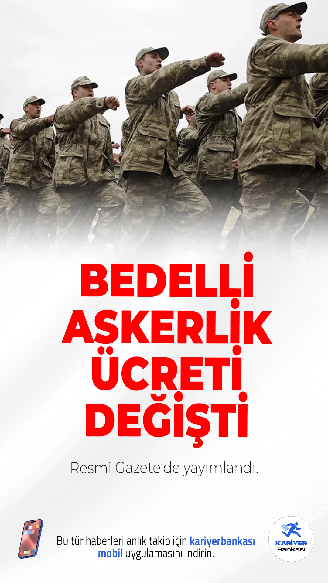 2026 Bedelli Askerlik Ücretine Zam Geldi mi? Yeni Tutar Belli Oldu.Bedelli askerlik ücretine yapılan zam sonrası yeni rakam netleşti. 2026 yılı için belirlenen ücret Resmî Gazete’de yayımlanarak yürürlüğe girdi.