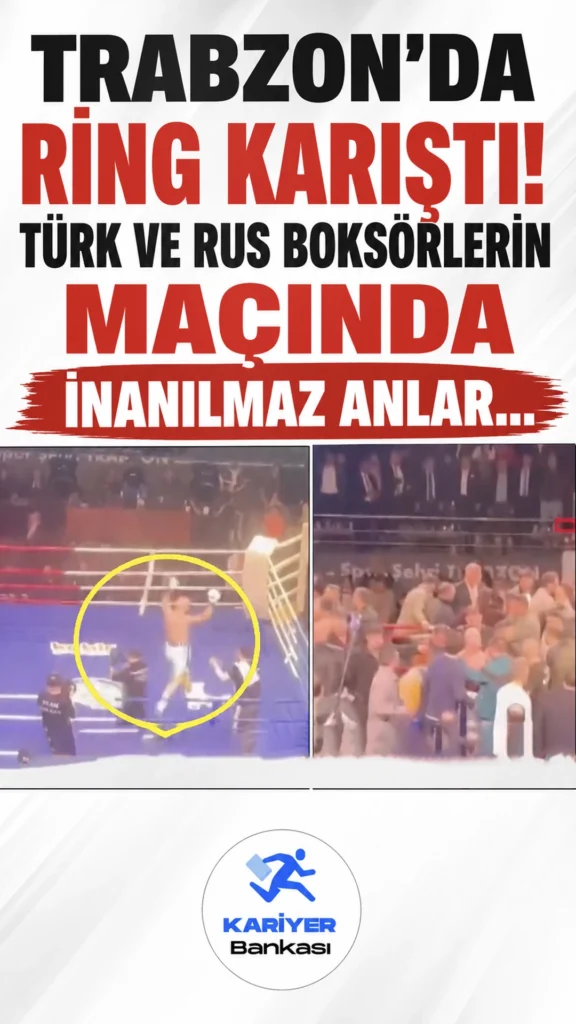 Trabzon’da Ring Karıştı! Türk ve Rus Boksörlerin Maçında İnanılmaz Anlar…
