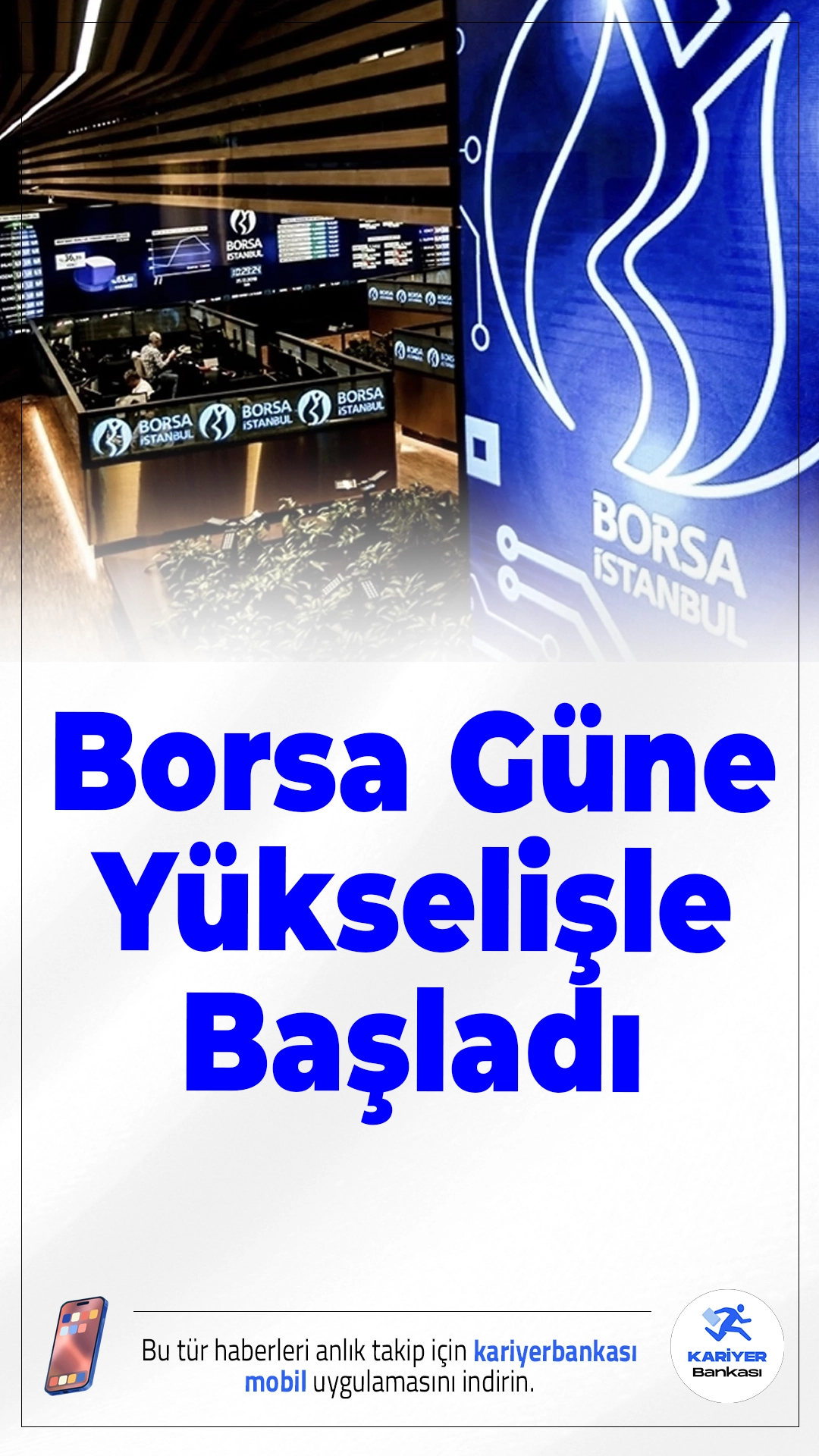 Borsa Güne Yükselişle Başladı: Bankacılık Hisseleri Öne Çıktı.Borsa İstanbul’da BIST 100 endeksi güne sert yükselişle başladı, bankacılık hisselerindeki artış dikkat çekti.