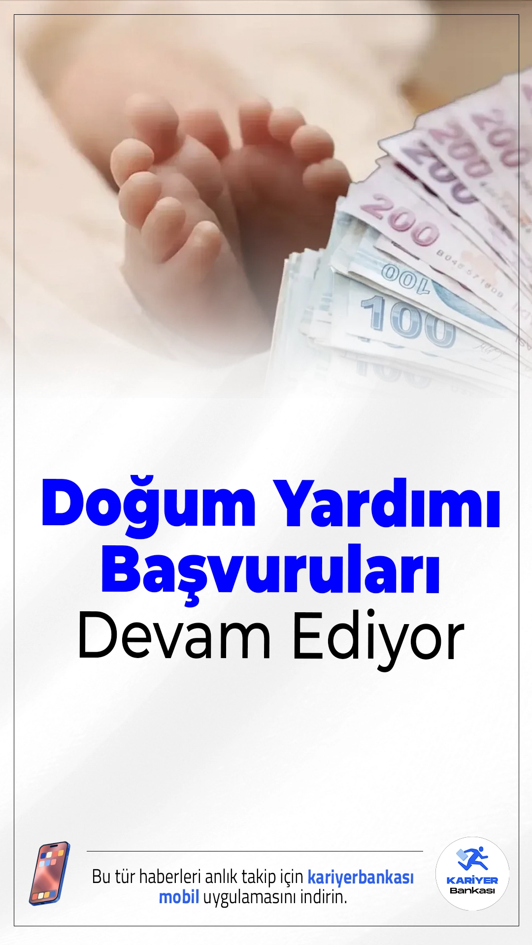 Doğum Yardımı Başvuruları Devam Ediyor.2025 sonrası doğan çocuklar için devlet desteği sürüyor; başvurular e-Devlet ve mobil uygulama üzerinden yapılabiliyor.