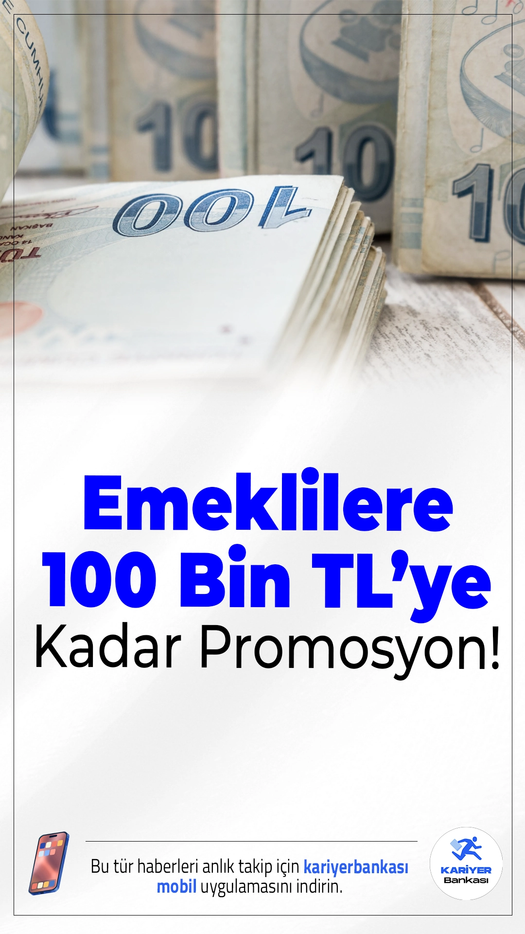 Emekli Promosyonlarında Rekabet Zirvede: Bankalar 100 Bin TL’ye Kadar Fırsat Sunuyor.Bankaların emekli maaşı promosyon yarışında rakamlar yükseldi, bazı kampanyalar kredi ve ek avantajlarla 100 bin TL seviyesine ulaştı.