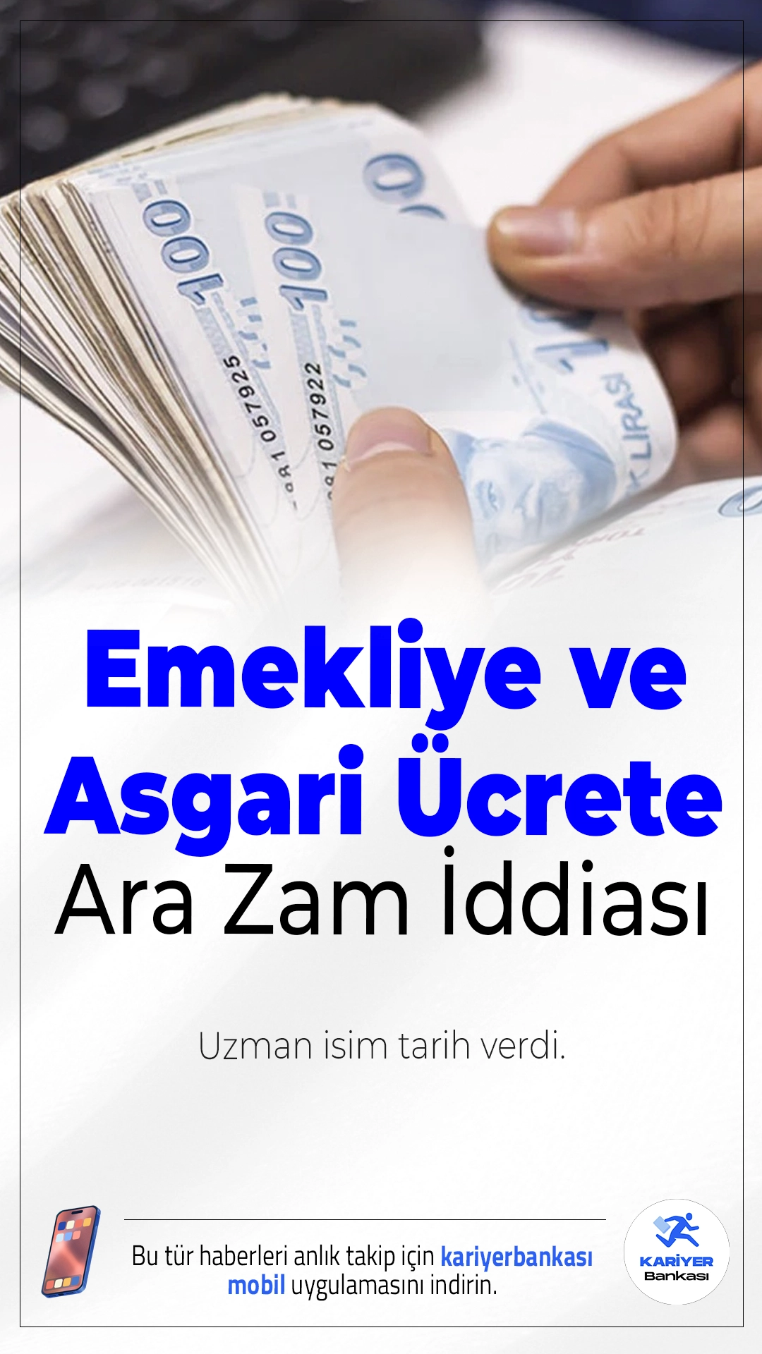 Emekliye ve Asgari Ücrete Ara Zam İddiası: Uzman İsim Tarih Verdi.Asgari ücret ve emekli maaşlarına ara zam tartışmaları yeniden gündeme gelirken, dikkat çeken açıklama geldi.