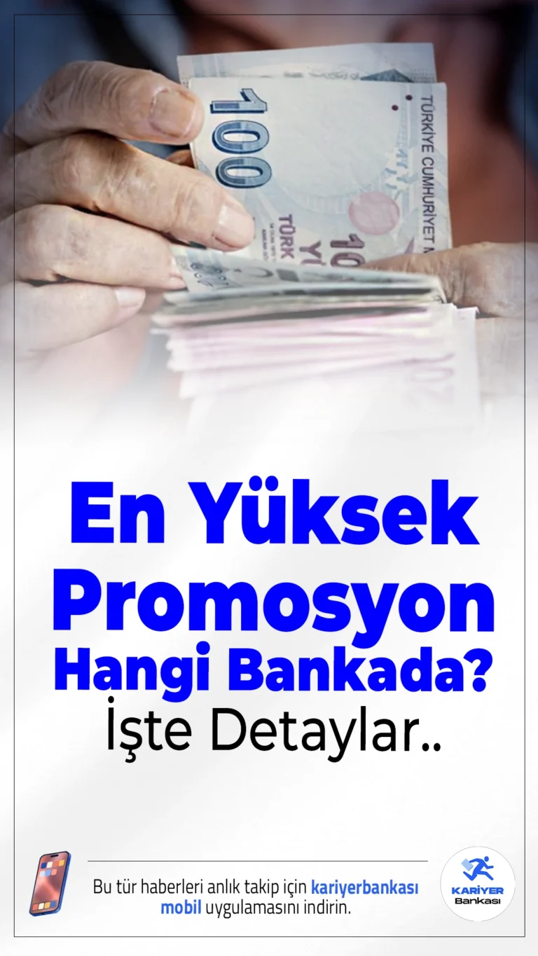 En Yüksek 2026 Emekli Promosyonu Hangi Bankada? İşte Detaylar...Bankalar emekli promosyonlarını güncelledi; nakit ödemeler ve ek avantajlarla toplam kazanç rekor seviyelere ulaştı.