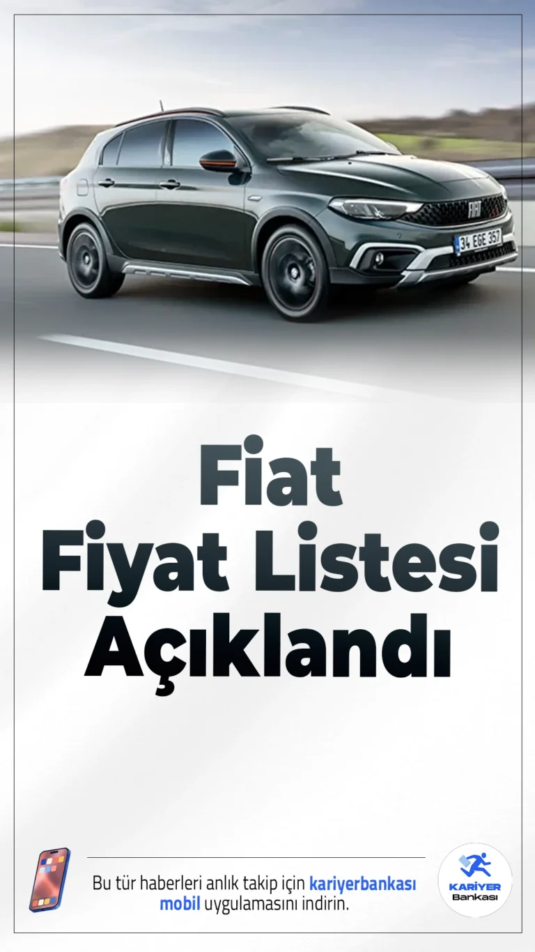 Fiat Nisan 2026 Fiyat Listesi Açıklandı.Fiat’ın Nisan ayına özel güncel fiyat listesi yayımlandı. Kampanyalarla birlikte bazı modellerde dikkat çeken indirimler sunuluyor.