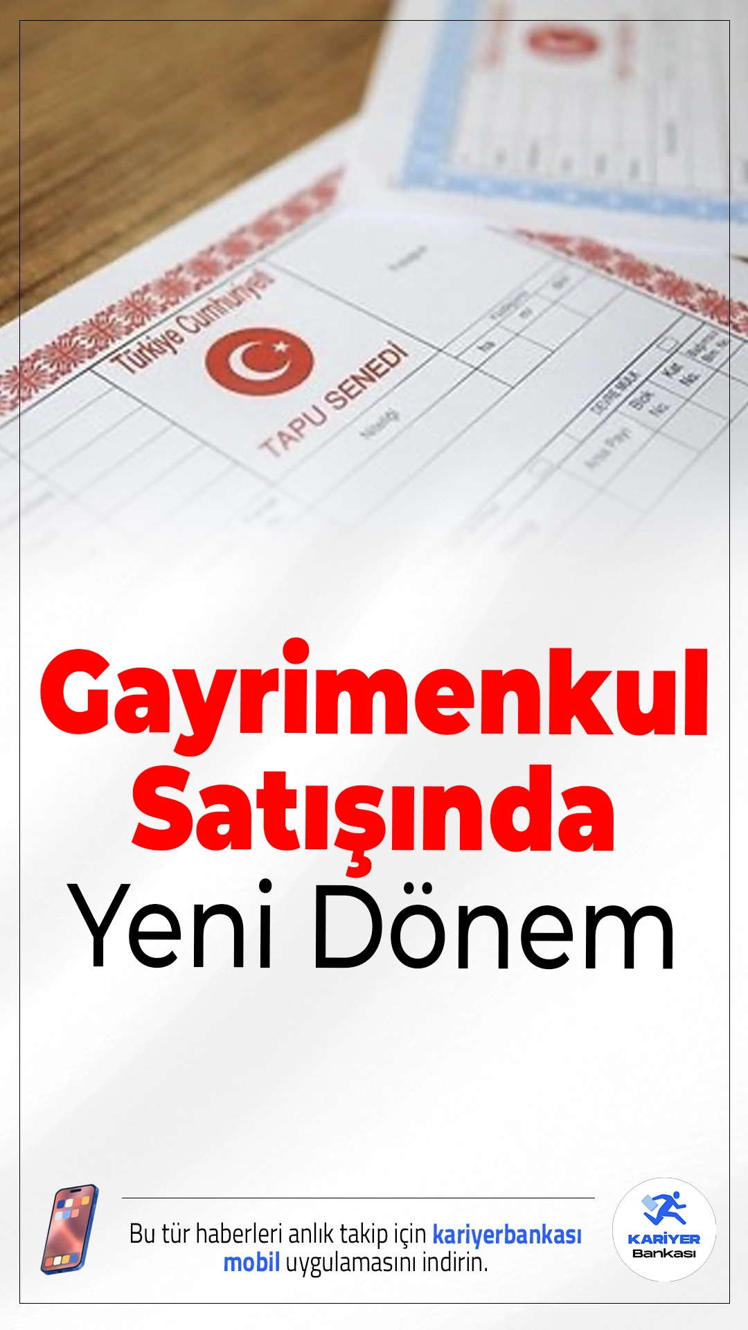 Gayrimenkul Satışında Yeni Dönem.1 Temmuz 2026 itibarıyla gayrimenkul alım satımında nakit ödeme dönemi sona eriyor; yeni sistem herkes için zorunlu hale geliyor.