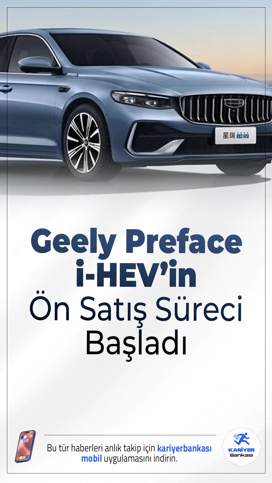 Dacia Fiyatına Hibrit Sedan: Geely’den Toyota’ya Güçlü Rakip.Geely’nin yeni hibrit sedan modeli Preface i-HEV, düşük yakıt tüketimi ve uygun fiyatıyla dikkat çekiyor.