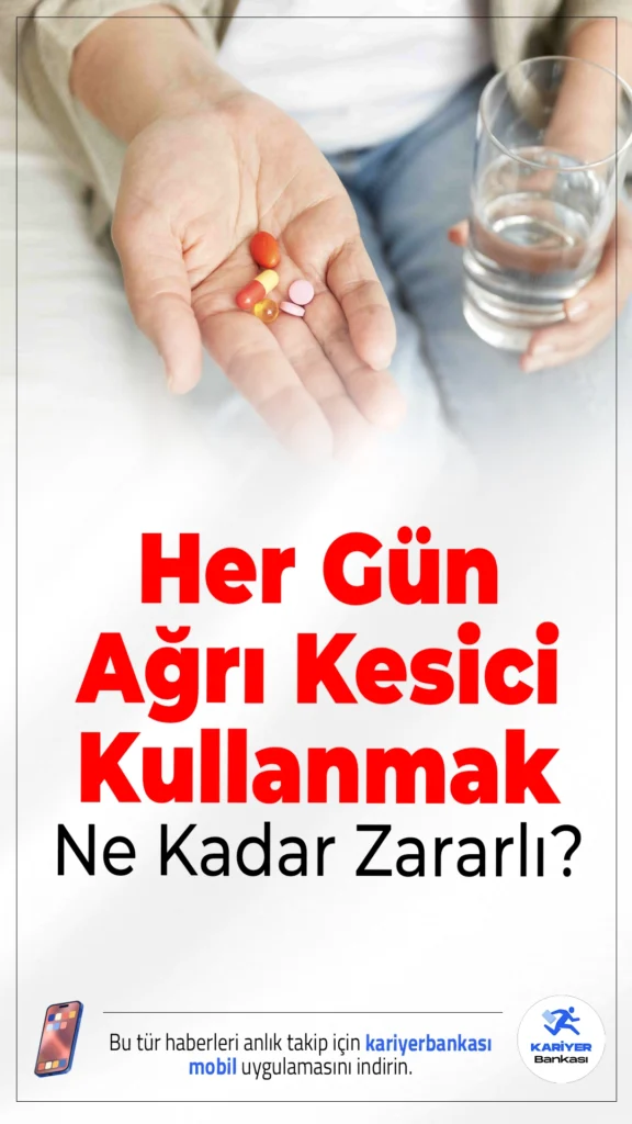 Her Gün Ağrı Kesici Kullanmak Ne Kadar Zararlı? Uzmanlar Uyarıyor.Günlük hayatta sıkça başvurulan ağrı kesiciler, kısa vadede rahatlama sağlasa da uzun vadede ciddi sağlık sorunlarına yol açabiliyor. Uzmanlara göre her gün bilinçsiz ağrı kesici kullanımı, vücudun birçok sisteminde geri dönüşü zor hasarlar oluşturabiliyor.