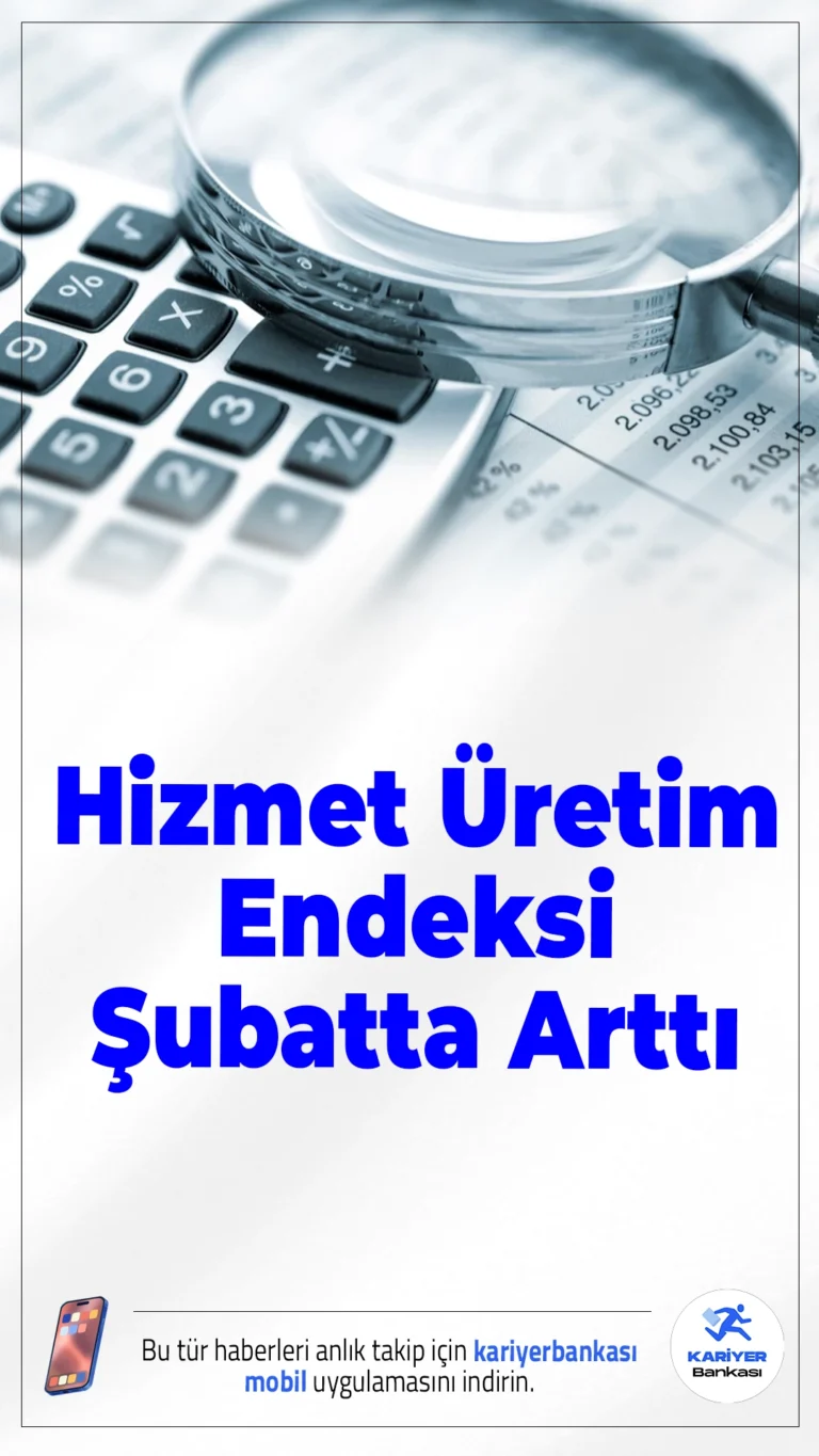 Hizmet Üretim Endeksi Şubatta Arttı.Türkiye’de hizmet sektörünün performansını gösteren hizmet üretim endeksi, şubat ayında hem yıllık hem aylık bazda artış kaydetti.