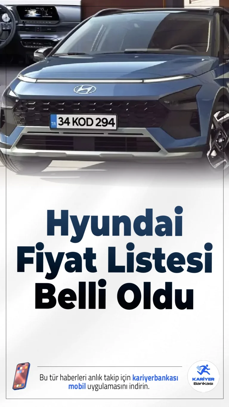 Hyundai Nisan 2026 Fiyat Listesi Belli Oldu.Hyundai, Nisan 2026’ya özel kampanyalarını duyurdu; indirim ve faizsiz kredi fırsatları dikkat çekti.Hyundai, Nisan 2026 sıfır araç fiyat listesini ve kampanyalarını açıkladı. Yapılan duyuruya göre markanın birçok modelinde hem yüksek tutarlı indirimler hem de faizsiz kredi imkanları sunuluyor.