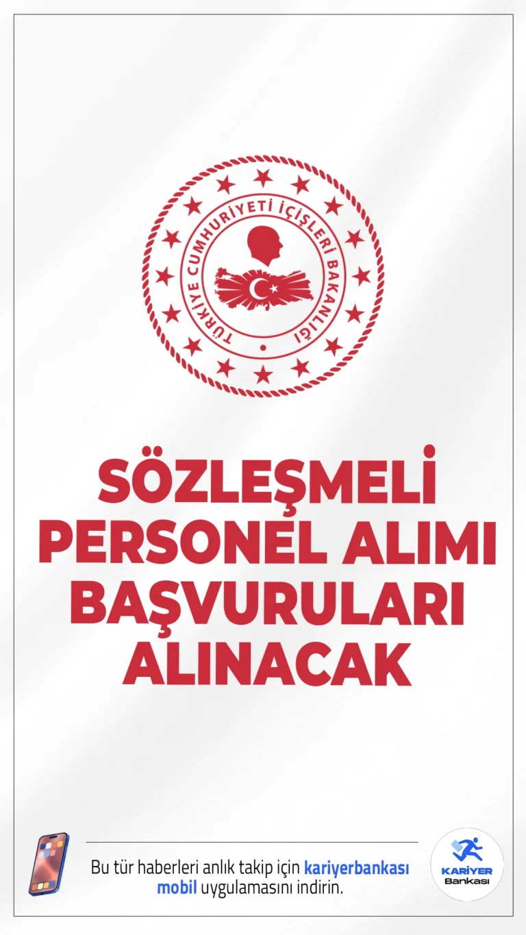 İçişleri Bakanlığı 11 Personel Alımı Başvuruları Başladı.İçişleri Bakanlığı personel alımı başvuruları alınacak.İlgili alım duyurusuna göre İçişleri Bakanlığı Bilgi Teknolojileri Genel Müdürlüğü bünyesinde görevlendirilmek üzere toplam 11 sözleşmeli personel alımı yapılacak. Resmi duyuruya göre alımlar, yazılı ve sözlü sınav başarı sırasına göre yapılacak. Başvuru şartları ve diğer detaylar haberimizde.