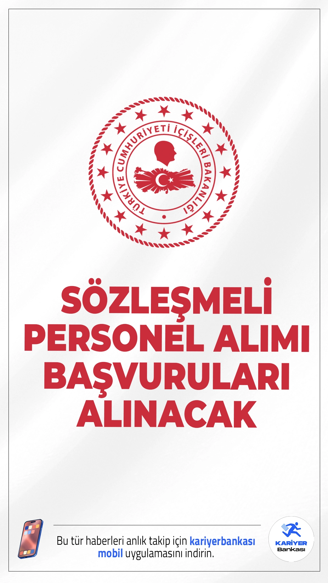 İçişleri Bakanlığı 11 Personel Alımı Başvuruları Başladı.İçişleri Bakanlığı personel alımı başvuruları alınacak.İlgili alım duyurusuna göre İçişleri Bakanlığı Bilgi Teknolojileri Genel Müdürlüğü bünyesinde görevlendirilmek üzere toplam 11 sözleşmeli personel alımı yapılacak. Resmi duyuruya göre alımlar, yazılı ve sözlü sınav başarı sırasına göre yapılacak. Başvuru şartları ve diğer detaylar haberimizde.