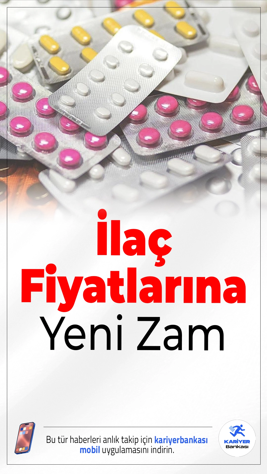 İlaç Fiyatlarına Yeni Zam Geldi.İlaç fiyatlarının belirlenmesinde kullanılan Euro kuru güncellendi; yapılan artışla birlikte ilaçlara toplamda yüzde 14,9 zam geldi.