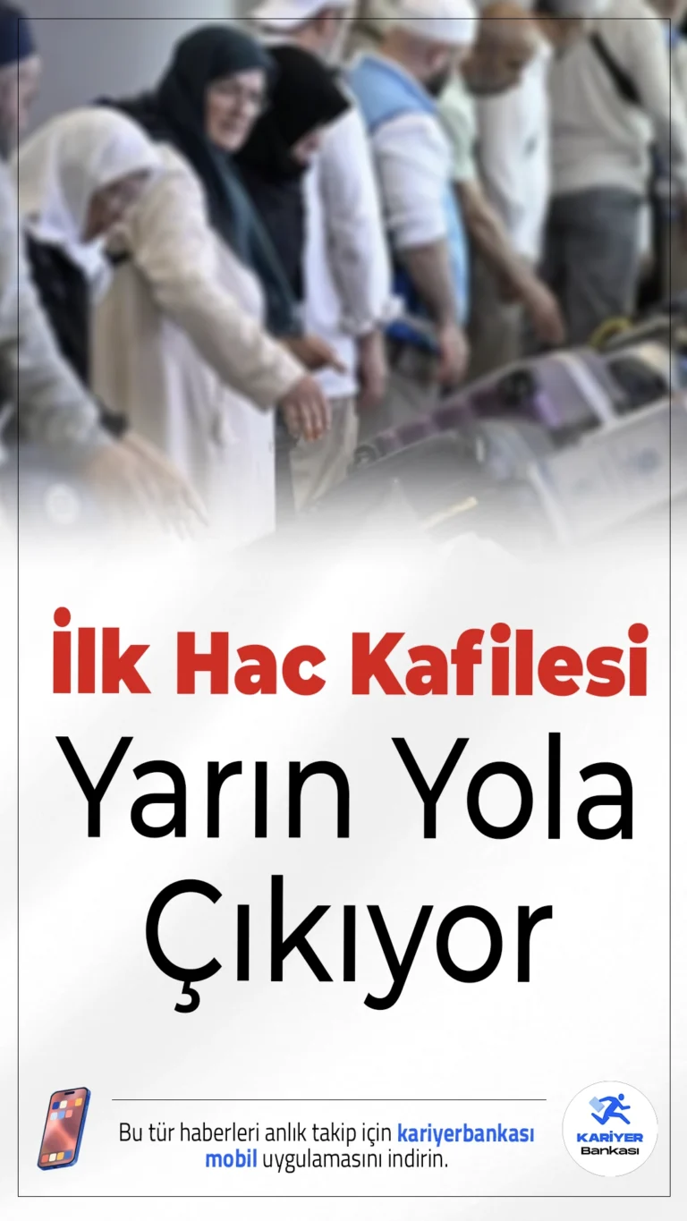 İlk Hac Kafilesi Yarın Yola Çıkıyor.2026 yılı hac organizasyonu kapsamında Türkiye’den kutsal topraklara gidecek ilk hacı kafilesi yarın yola çıkıyor. Hacı adaylarının heyecanı doruğa ulaştı.