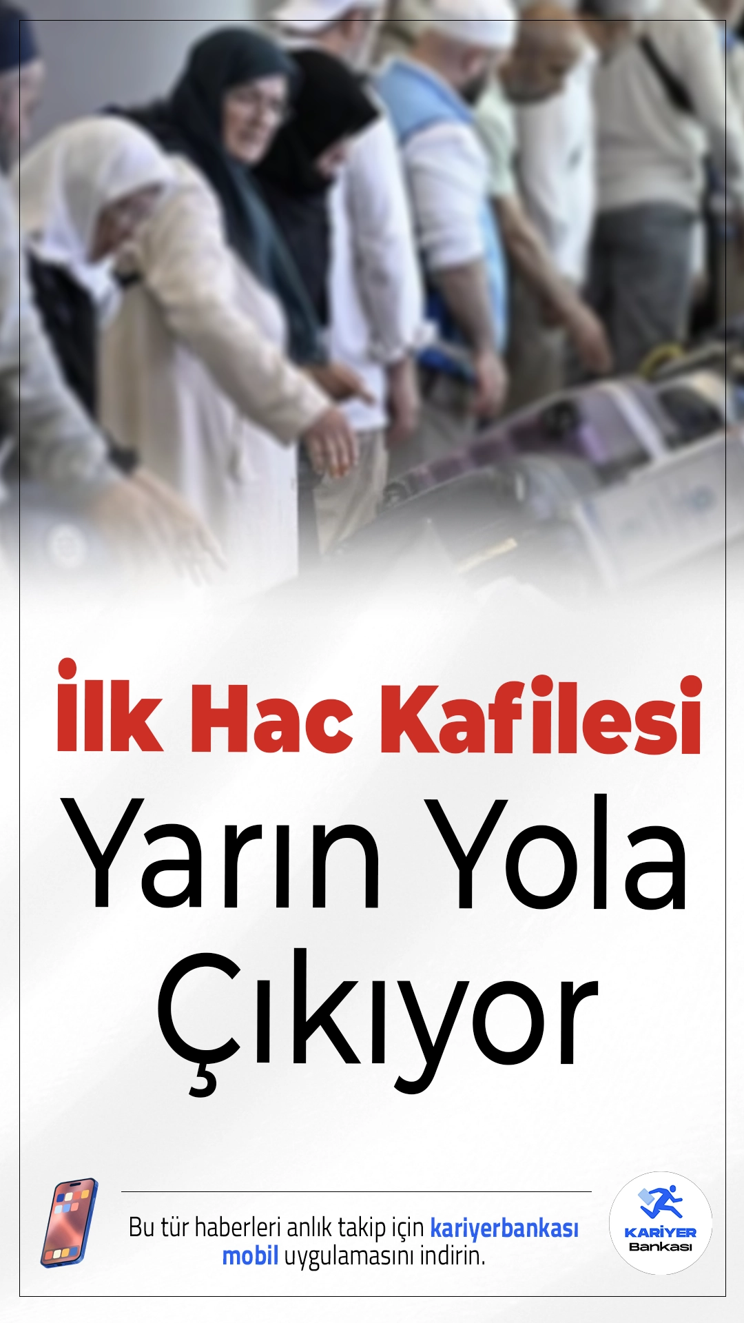 İlk Hac Kafilesi Yarın Yola Çıkıyor.2026 yılı hac organizasyonu kapsamında Türkiye’den kutsal topraklara gidecek ilk hacı kafilesi yarın yola çıkıyor. Hacı adaylarının heyecanı doruğa ulaştı.