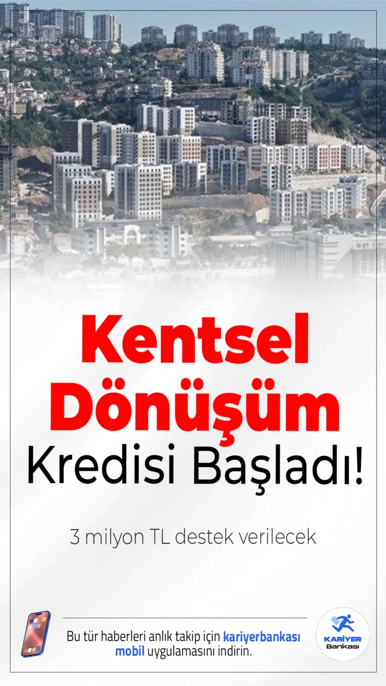 İstanbul’da Kentsel Dönüşüm Kredisi Başladı! 3 Milyon TL Destek Verilecek.İstanbul’da riskli yapıların yenilenmesi için önemli bir finansman desteği hayata geçirildi. Çevre, Şehircilik ve İklim Değişikliği Bakanı Murat Kurum tarafından açıklanan yeni kentsel dönüşüm kredisi için başvurular resmen başladı.