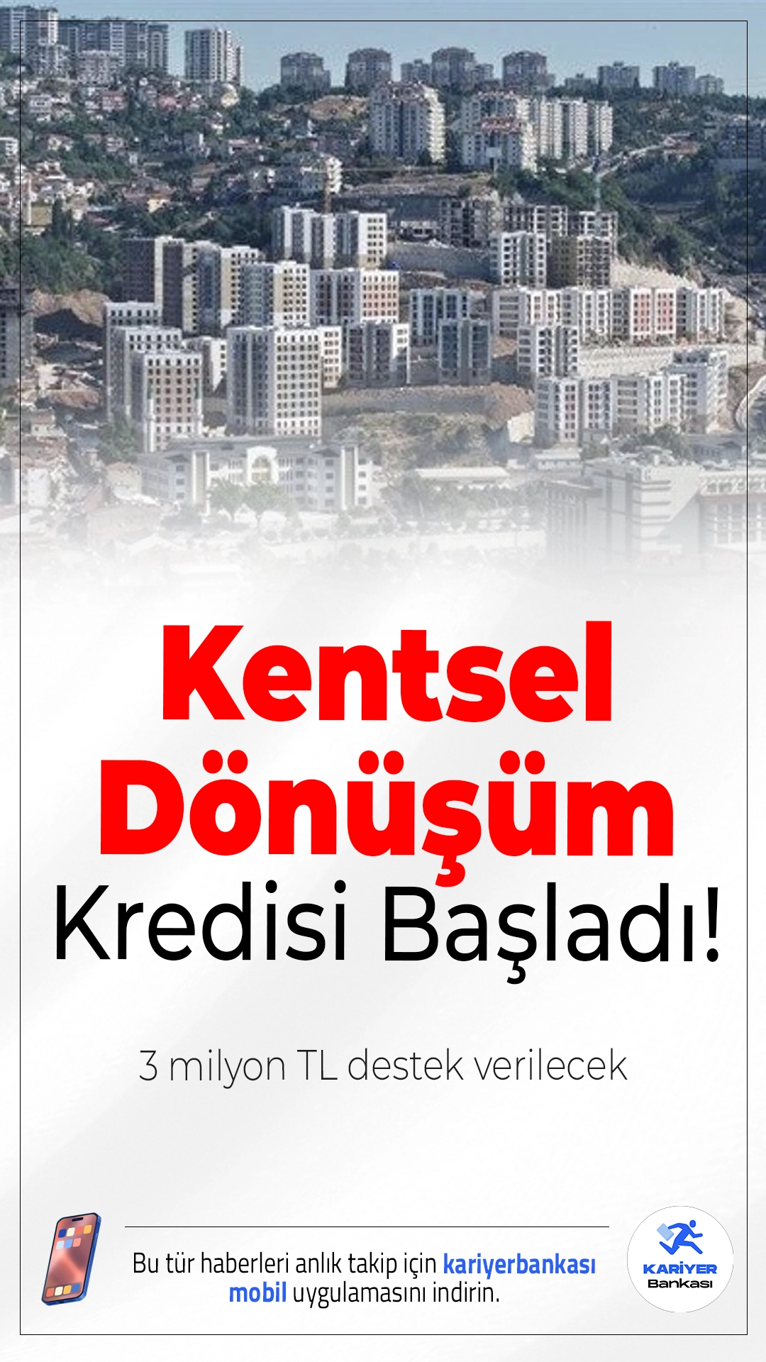 İstanbul’da Kentsel Dönüşüm Kredisi Başladı! 3 Milyon TL Destek Verilecek.İstanbul’da riskli yapıların yenilenmesi için önemli bir finansman desteği hayata geçirildi. Çevre, Şehircilik ve İklim Değişikliği Bakanı Murat Kurum tarafından açıklanan yeni kentsel dönüşüm kredisi için başvurular resmen başladı.