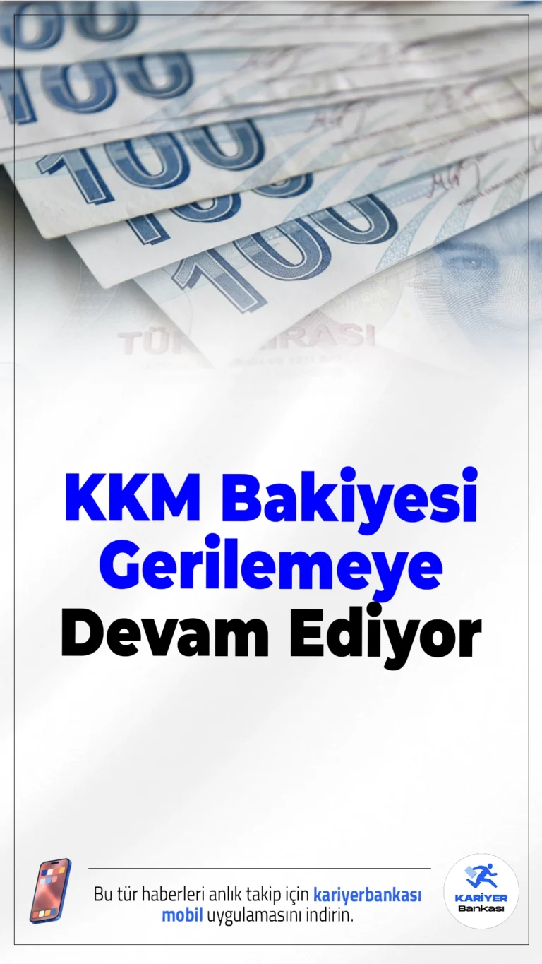 KKM Bakiyesi Gerilemeye Devam Ediyor.Kur korumalı mevduat hesaplarında düşüş sürüyor; toplam büyüklük 1,5 milyar TL seviyesine geriledi.