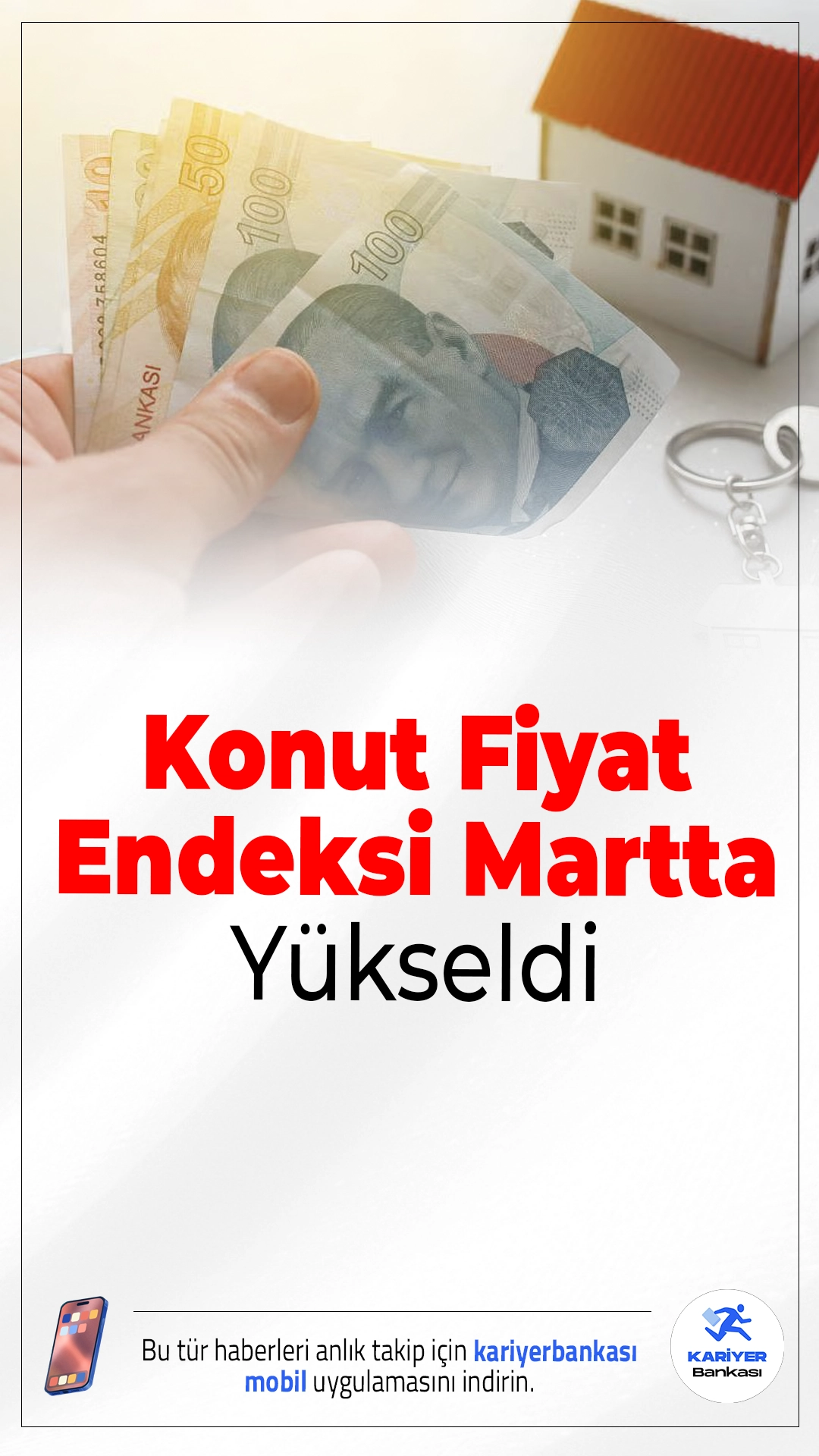 Konut Fiyat Endeksi Martta Yükseldi: Yıllık Artış %26,4.TCMB verilerine göre konut fiyatları mart ayında artışını sürdürürken, reel bazda düşüş dikkat çekti.
