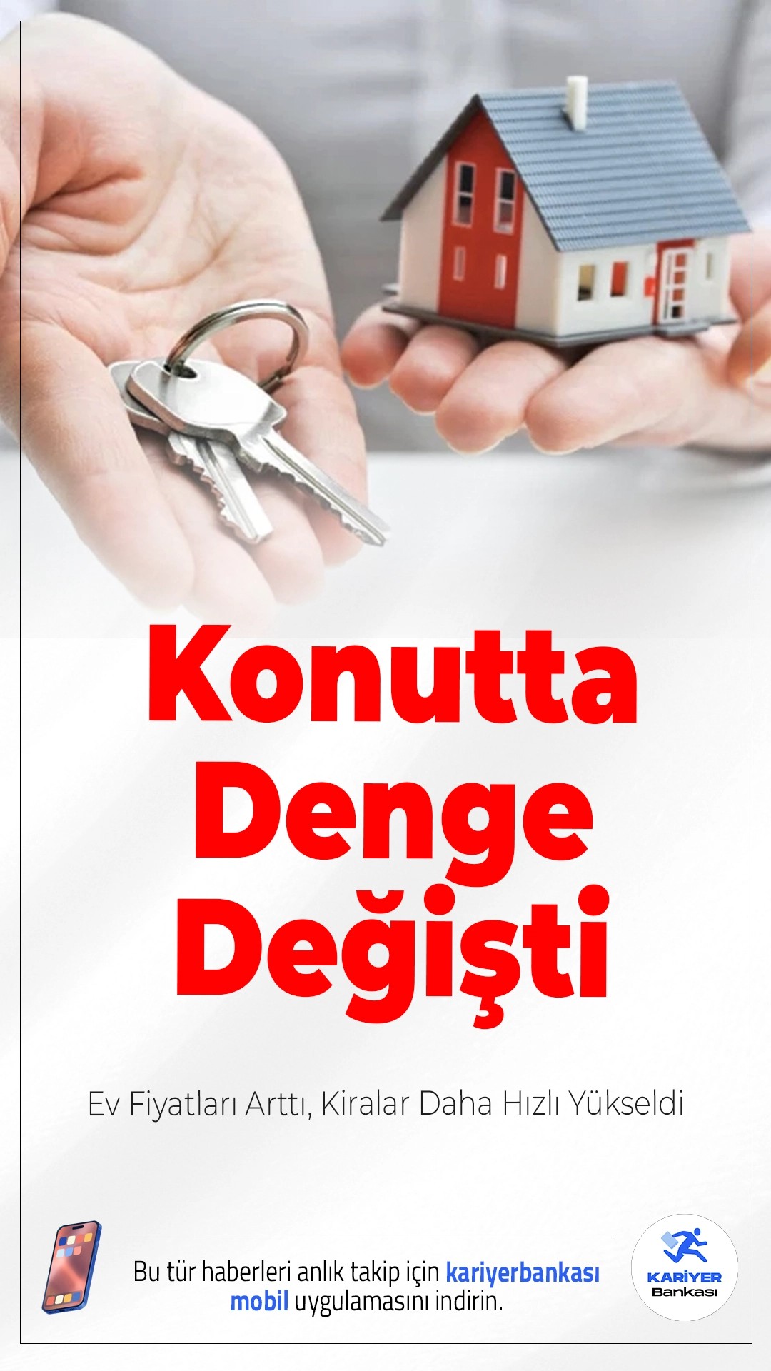 Konutta Denge Değişti: Ev Fiyatları Arttı, Kiralar Daha Hızlı Yükseldi.Konut fiyatları yükselmeye devam ederken, kiralardaki artış bu yükselişi geride bıraktı. Veriler, piyasada dengelerin kiralar lehine değiştiğini gösteriyor.