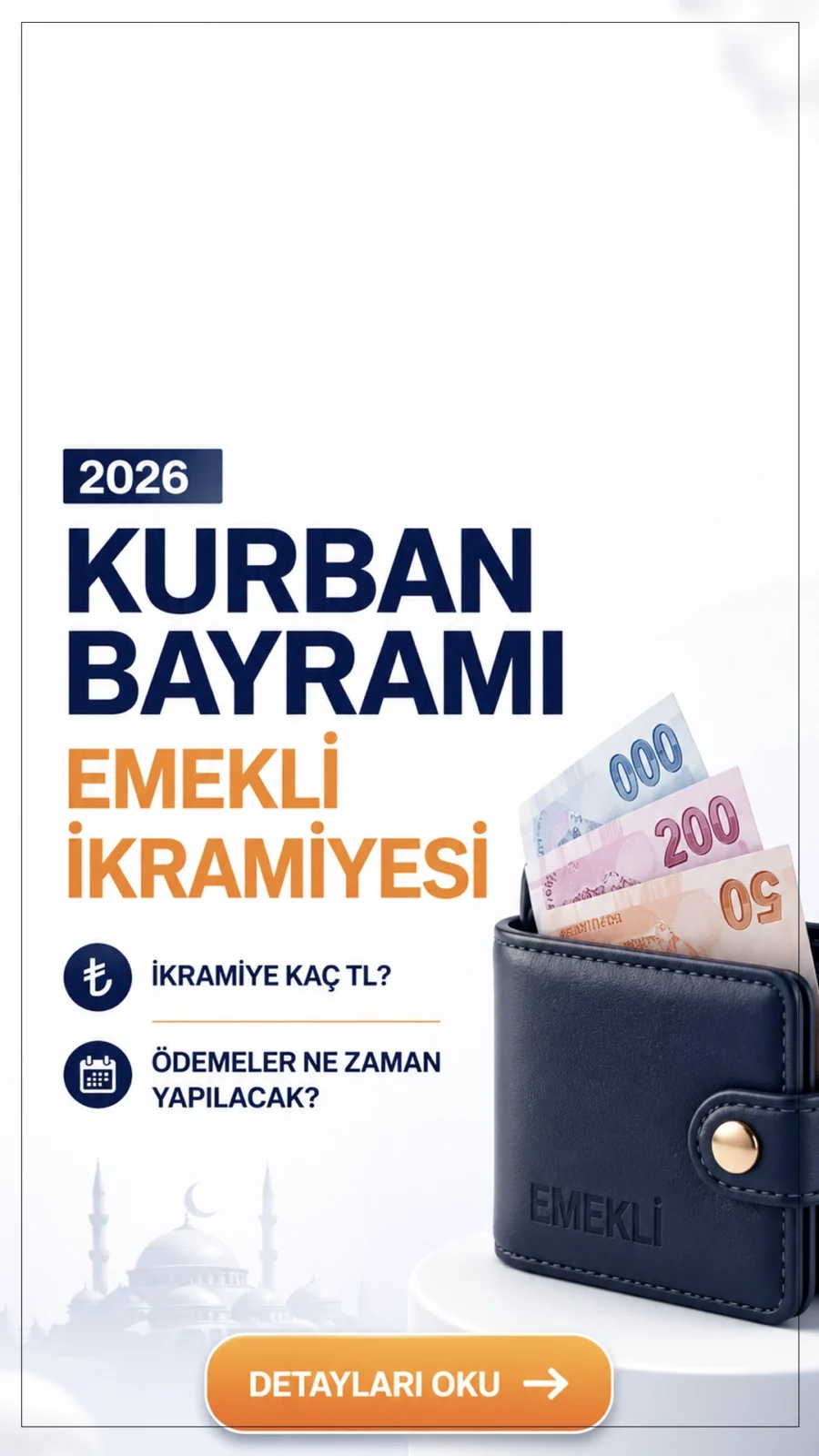Kurban Bayramı Emekli İkramiyesi 2026: İkramiye Kaç TL, Ödemeler Ne Zaman Yapılacak?Kurban Bayramı’na sayılı haftalar kala emekli bayram ikramiyesiyle ilgili araştırmalar hız kazandı. Milyonlarca emekli, 2026 yılı Kurban Bayramı ikramiyesinin ne kadar olacağını ve ödemelerin hangi tarihlerde hesaplara yatırılacağını merak ediyor.