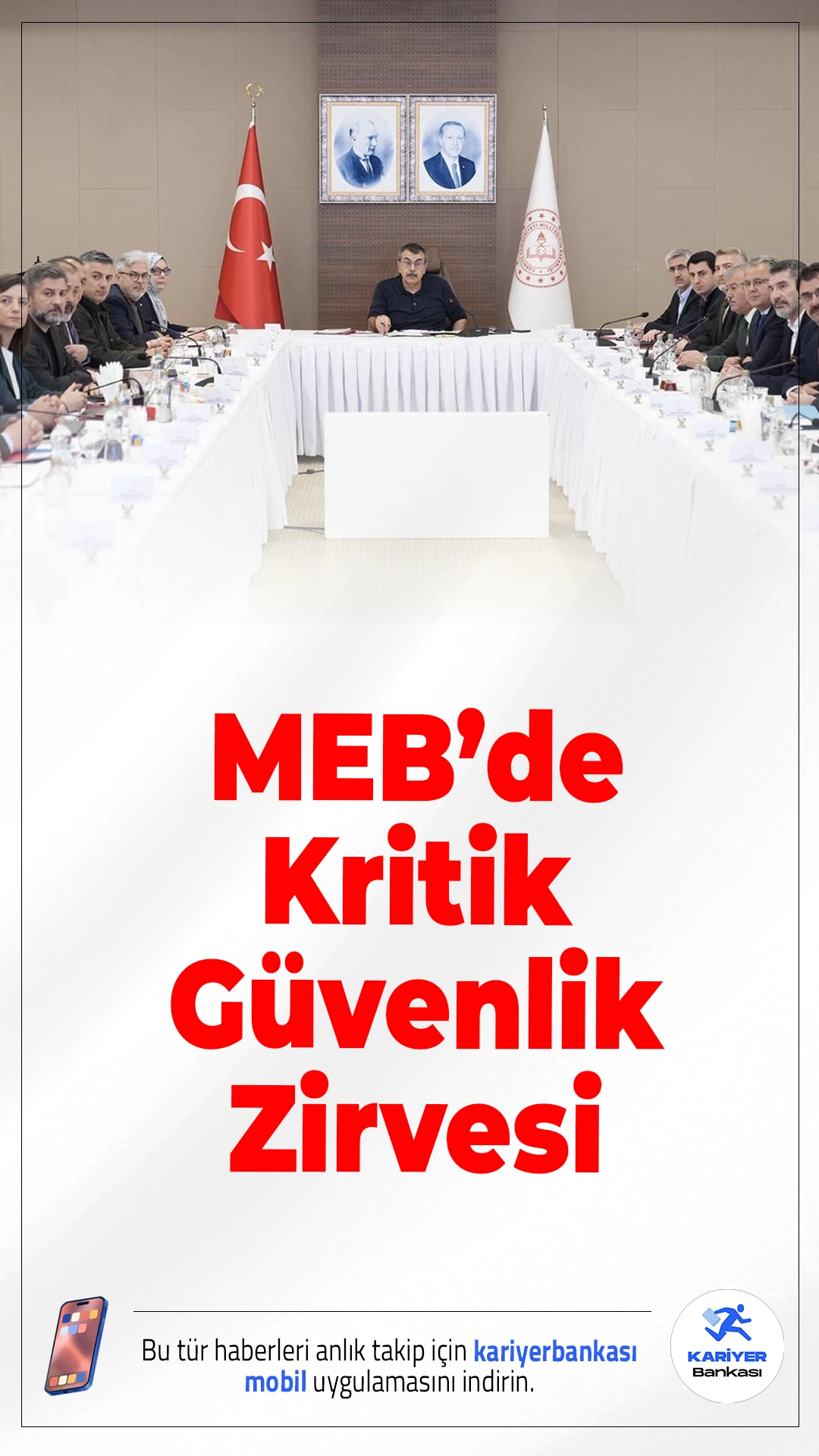 MEB’de Kritik Güvenlik Zirvesi: Okullar İçin Yeni Tedbirler Masada.Milli Eğitim Bakanlığı’nda yapılan kritik toplantıda okul güvenliği, dijital tehditler ve öğrencilere destek çalışmaları ele alındı.