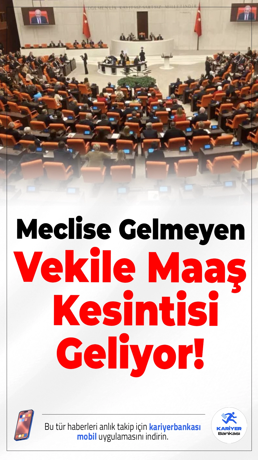 Meclise Gelmeyen Vekile Maaş Kesintisi Geliyor! Yeni Düzenleme Yolda.TBMM’de devamsızlık yapan milletvekillerine maaş kesintisi uygulanacak, yoklama kuralları da değişiyor.
