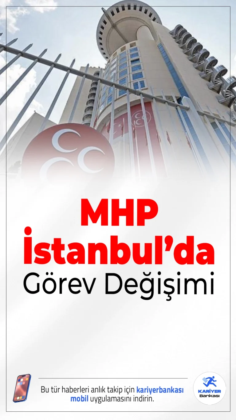 MHP İstanbul’da Görev Değişimi! Volkan Yılmaz İl Başkanı Oldu.Milliyetçi Hareket Partisi (MHP) İstanbul İl Teşkilatı’nda önemli bir görev değişimi gerçekleşti. MHP Genel Başkan Yardımcısı Semih Yalçın yaptığı açıklamada, İstanbul İl Başkanlığı görevine Volkan Yılmaz’ın atandığını duyurdu.