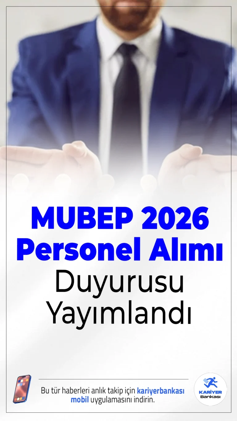 MUBEP 2026 Personel Alımı Duyurusu Yayımlandı.Muğla Büyükşehir Belediyesi bünyesinde faaliyet gösteren Muğla Büyükşehir Belediyesi Emek Personel Ltd. Şti. (MUBEP), 2026 yılı personel alımı ilanını yayımladı. Yapılan resmi duyuruya göre toplam 69 personel alımı gerçekleştirilecek ve en dikkat çeken detay ise KPSS şartının aranmıyor olması oldu.