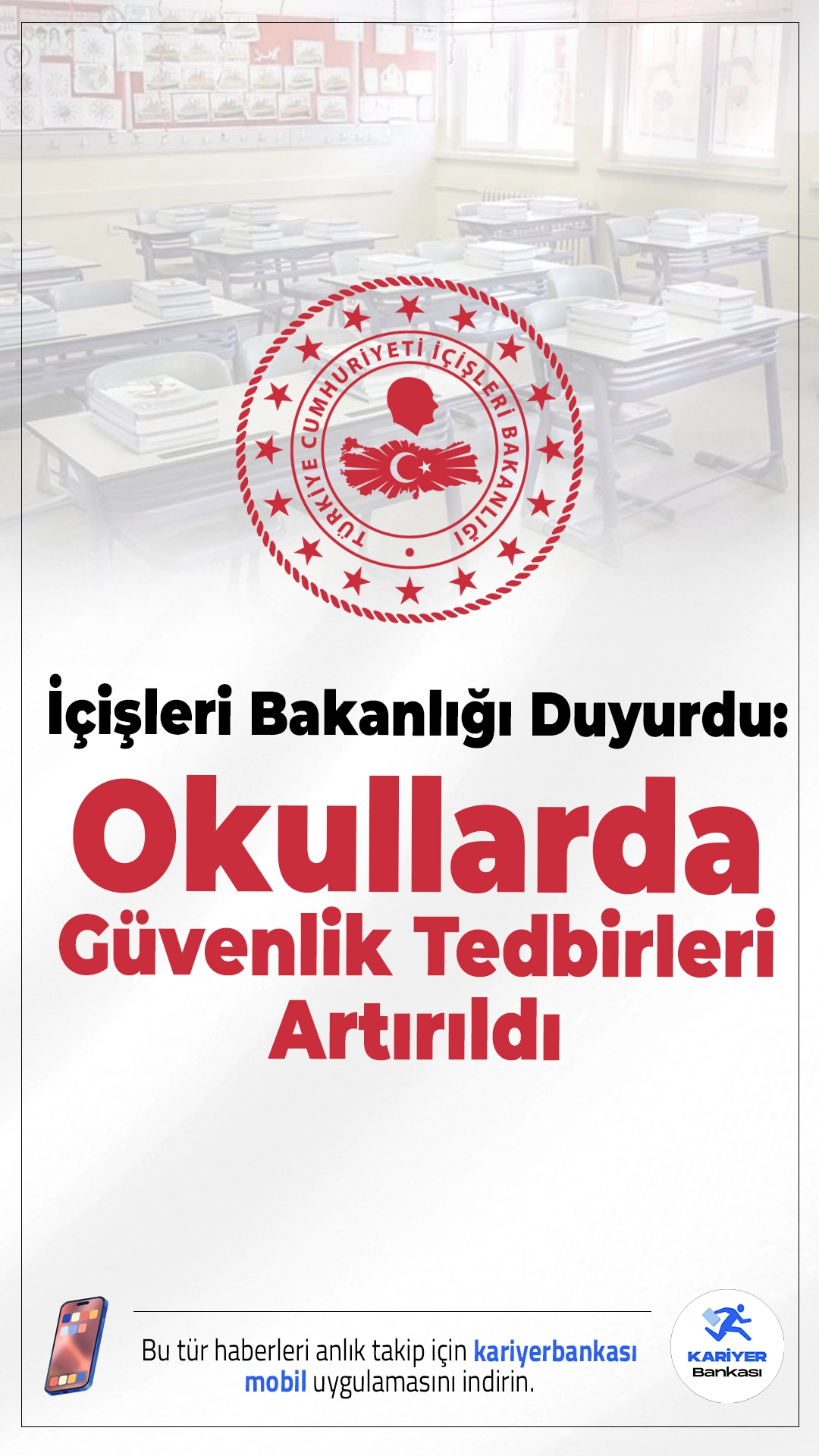 İçişleri Bakanlığı Duyurdu: Okullarda Güvenlik Tedbirleri Artırıldı.Şanlıurfa ve Kahramanmaraş’taki saldırıların ardından İçişleri Bakanlığı, okullarda güvenlik önlemlerinin artırıldığını açıkladı.