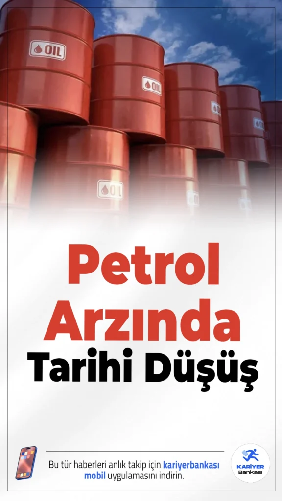 Petrol Arzında Tarihi Düşüş.Küresel petrol arzı mart ayında sert düşüş yaşayarak günlük 10 milyon varilden fazla azaldı ve tarihi bir gerileme kaydetti.