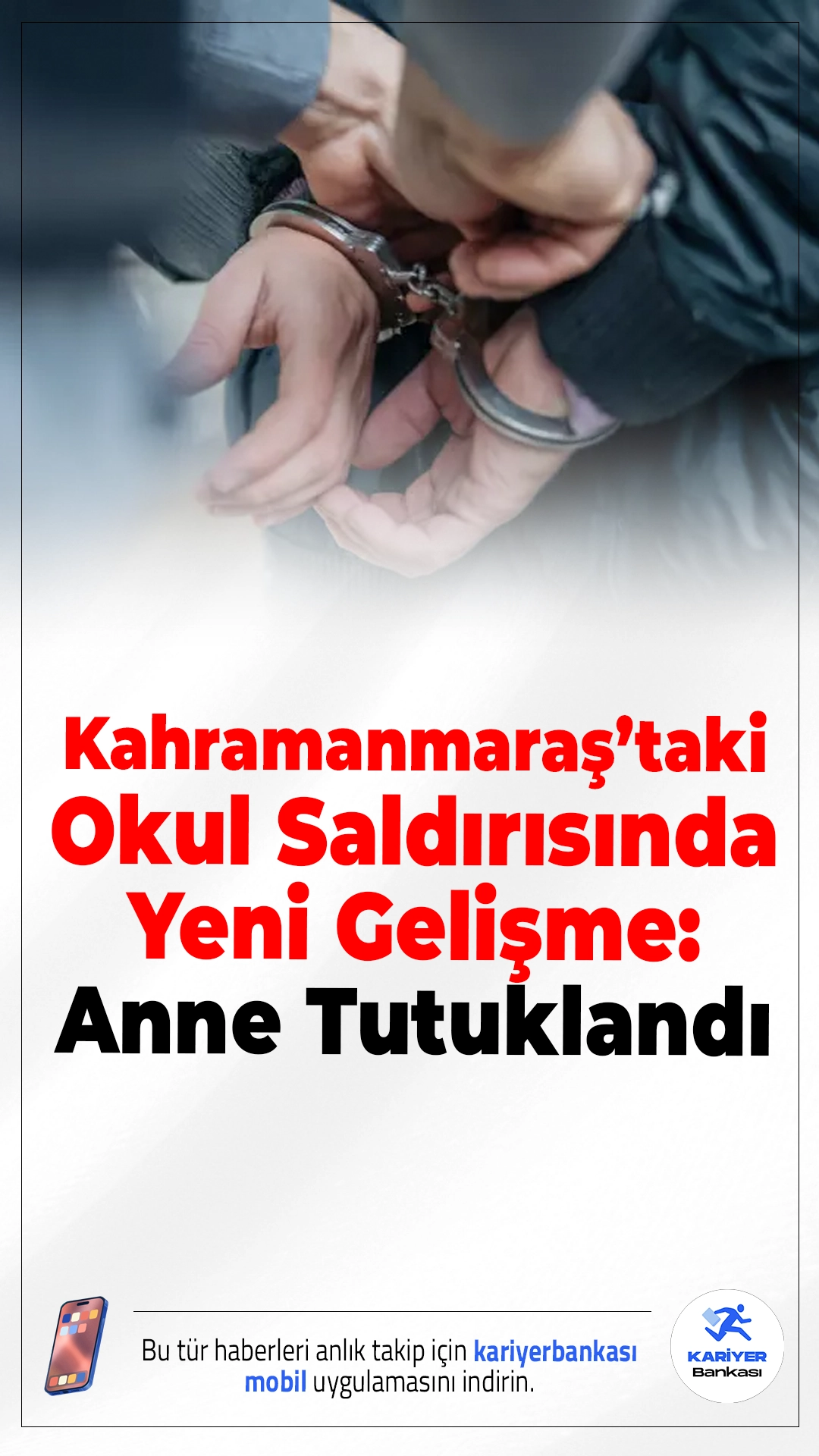 Kahramanmaraş’taki Okul Saldırısında Yeni Gelişme: Anne Tutuklandı.Kahramanmaraş’taki okul saldırısının ardından yürütülen soruşturmada saldırganın annesi de tutuklandı; aileye yönelik ihmal iddiaları gündemde.