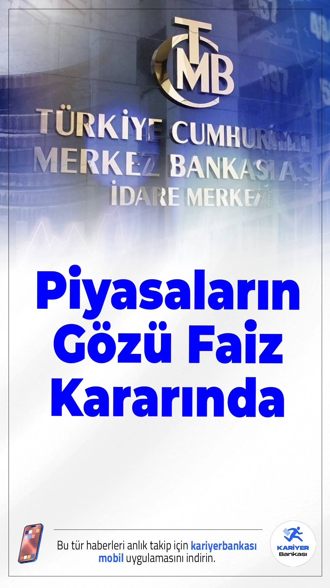 Piyasaların Gözü TCMB Faiz Kararında.Yurt içi piyasalarda kritik bekleyiş sürüyor. Türkiye Cumhuriyet Merkez Bankası, çarşamba günü açıklayacağı faiz kararıyla ekonomi gündeminin yönünü belirleyecek. Kararın hem döviz kuru hem de enflasyon beklentileri üzerinde etkili olması bekleniyor.