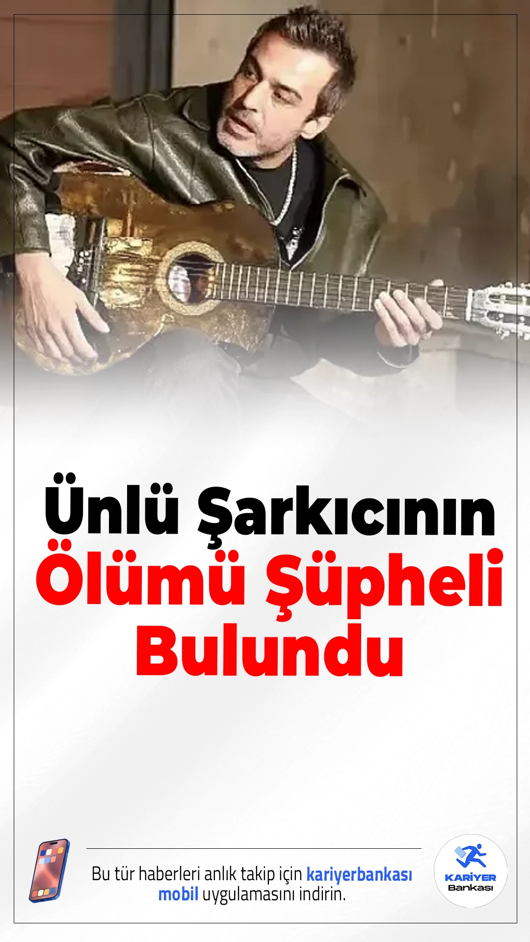 Ünlü Şarkıcı Rıza Tamer Hayatını Kaybetti: Ölümü Şüpheli Bulundu.Popstar yarışmasıyla tanınan Rıza Tamer hayatını kaybetti. Sanatçının ölümünün şüpheli bulunması üzerine savcılık tarafından inceleme başlatıldı.