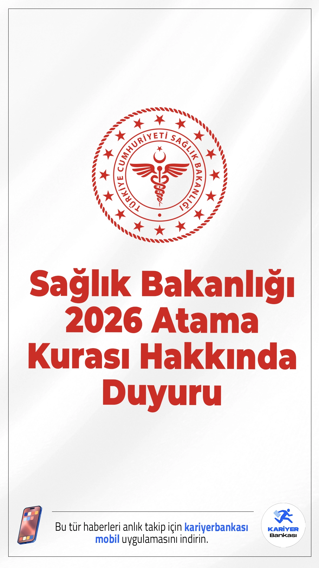 Sağlık Bakanlığı 2026 Atama Kurası Sonuçları Açıklandı.Sağlık Bakanlığı’nın 2026 yılı ilk defa ve yeniden atama kurası sonuçları ilan edildi, adaylar sonuçları EKİP üzerinden öğrenebiliyor.