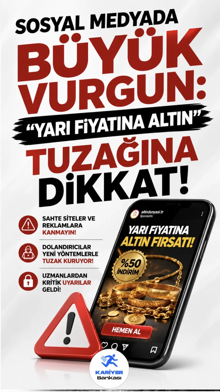 Sosyal Medyada Büyük Vurgun: “Yarı Fiyatına Altın” Tuzağına Dikkat!