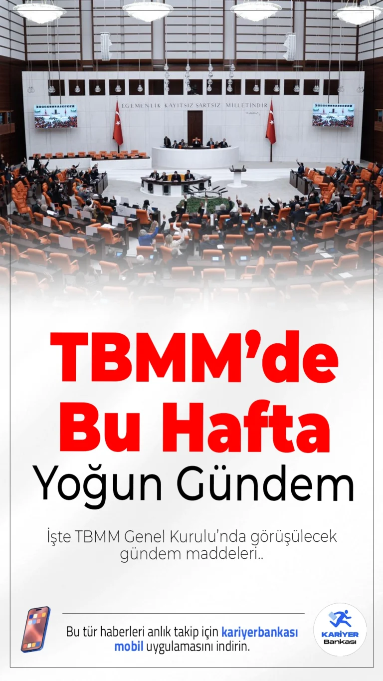TBMM’de Bu Hafta Yoğun Gündem.Türkiye Büyük Millet Meclisi’nde bu hafta okul saldırıları, çocuklara yönelik sosyal medya düzenlemesi ve 23 Nisan etkinlikleri öne çıkıyor.