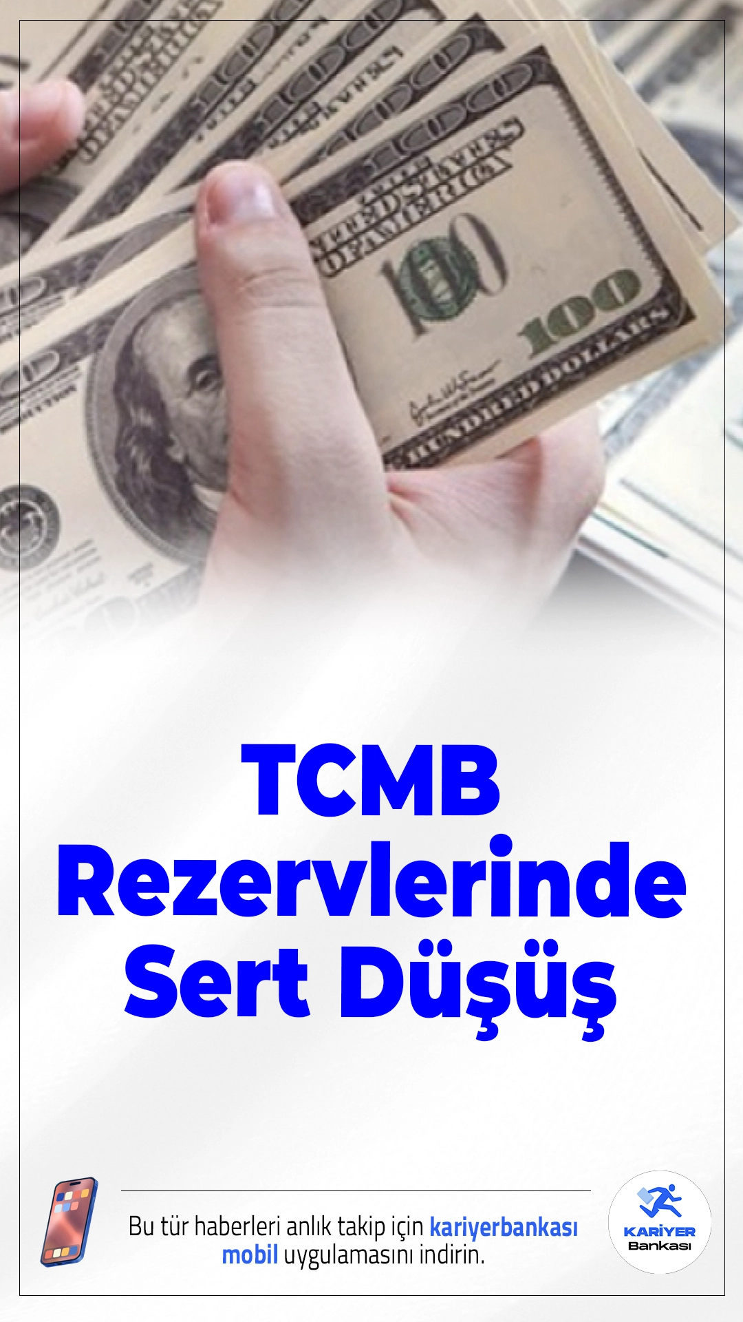 TCMB Rezervlerinde Sert Düşüş.Merkez Bankası rezervleri bir haftada 22,1 milyar dolar gerileyerek 155,3 milyar dolara indi.