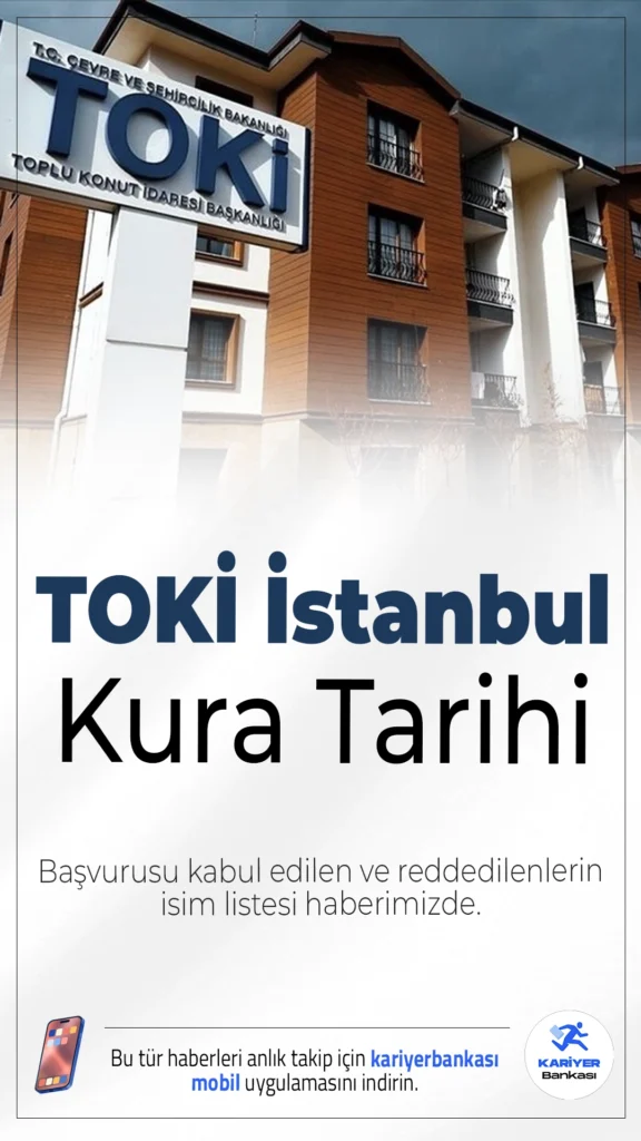 TOKİ İstanbul Kura Tarihi: 100 Bin Konut İçin Geri Sayım Başladı.TOKİ’nin İstanbul’daki 100 bin konut projesi için kura tarihi netleşti, hak sahipleri belli oluyor.