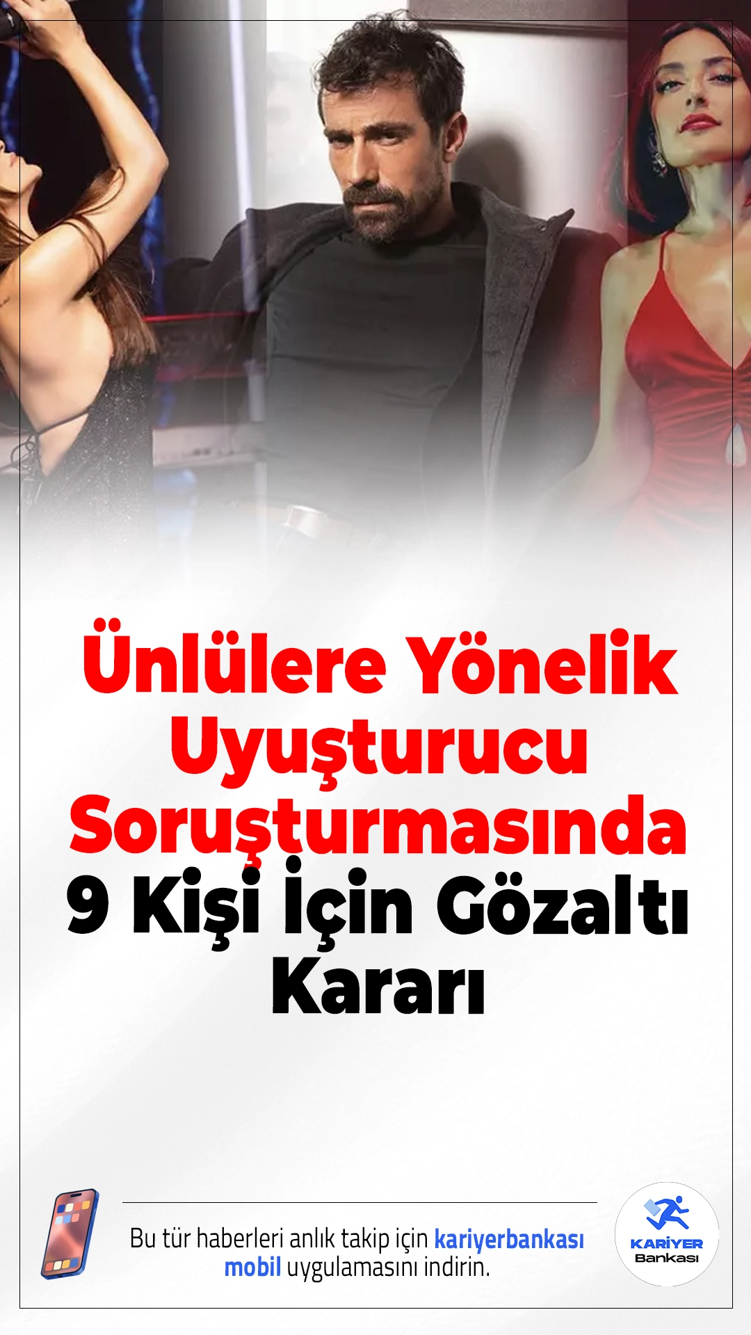 Ünlülere Uyuşturucu Soruşturması: 9 Şüpheli İçin Gözaltı Kararı.İstanbul merkezli yürütülen soruşturmada, aralarında tanınmış isimlerin de bulunduğu 9 kişi hakkında gözaltı kararı verildi.