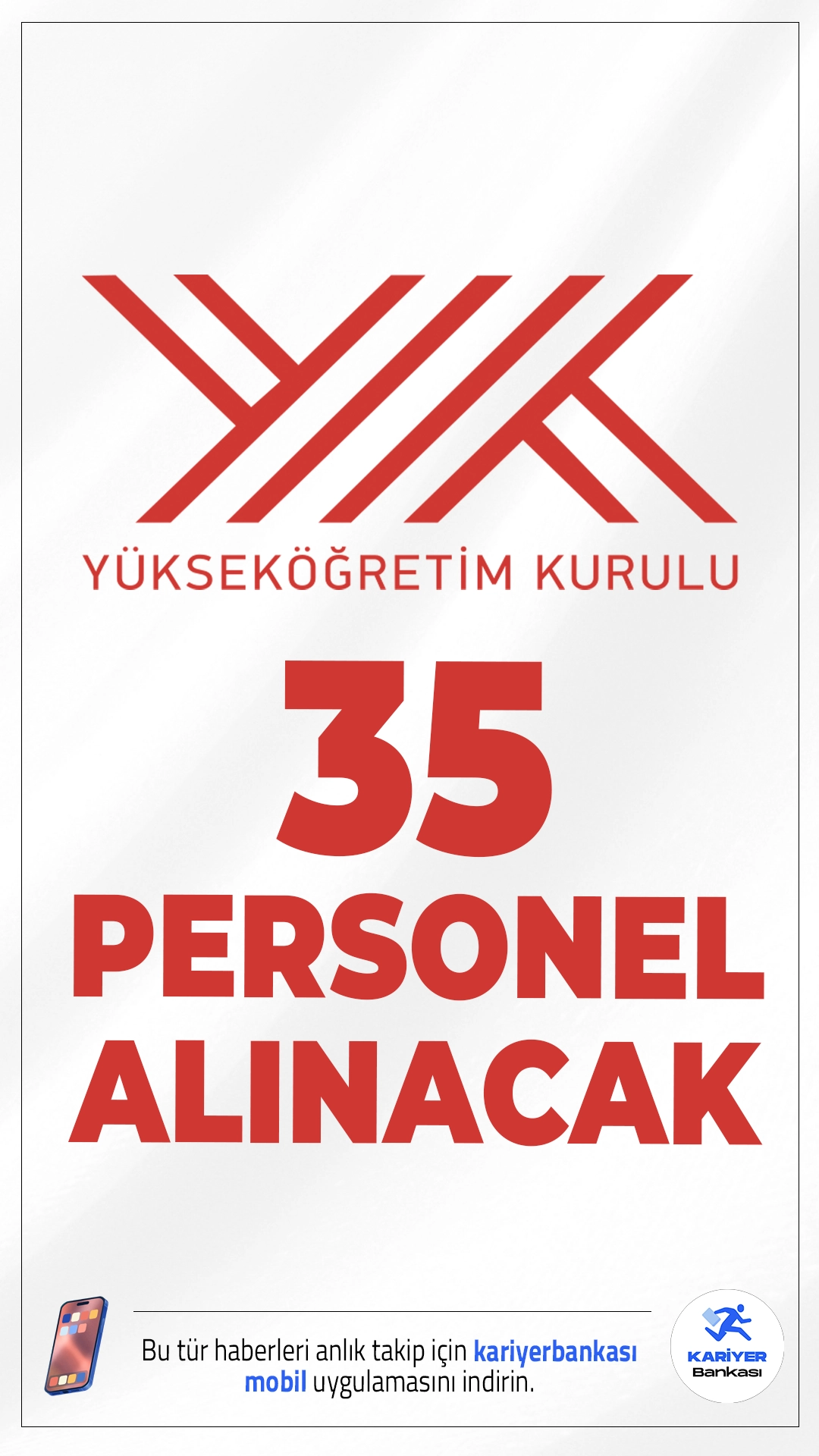 YÖK 35 Personel Alımı Yapacak.Yükseköğretim Kurulu Başkanlığı tarafından yayımlanan ilan kapsamında toplam 35 sözleşmeli personel alımı yapılacağı açıklandı. Alımlar, 2024 KPSS (B) grubu puan sıralamasına göre gerçekleştirilecek olup adaylar için yazılı veya sözlü sınav yapılmayacak.Başvuru sayfası, şartlar ve kontenjanlar bu haberimizde.