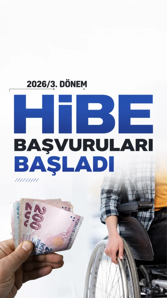 2026/3. Dönem Engelli ve Eski Hükümlü lere Hibe Başvuruları Başladı.2026/3. dönem engelli ve eski hükümlü proje başvuruları için son tarih 11 Mayıs 2026 olarak açıklandı.