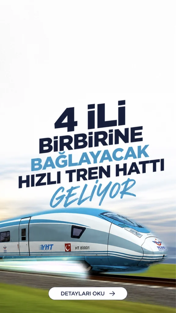 Mersin-Adana-Osmaniye-Gaziantep Hızlı Tren Hattı Geliyor.Mersin, Adana, Osmaniye ve Gaziantep’i birbirine bağlayacak Mersin-Adana-Osmaniye-Gaziantep Hızlı Tren Projesiiçin yapım süreci devam ediyor.