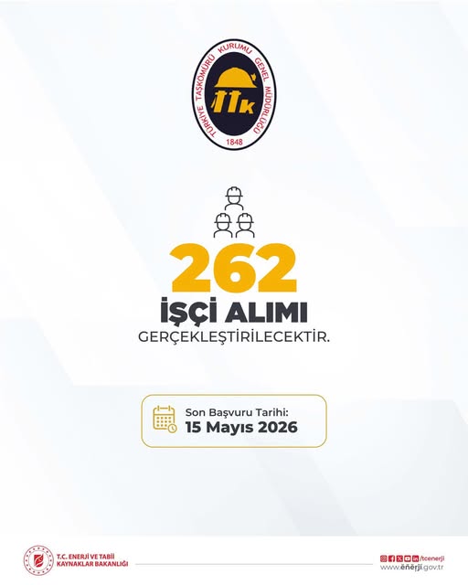 TTK 262 İşçi Alımı Yapacak