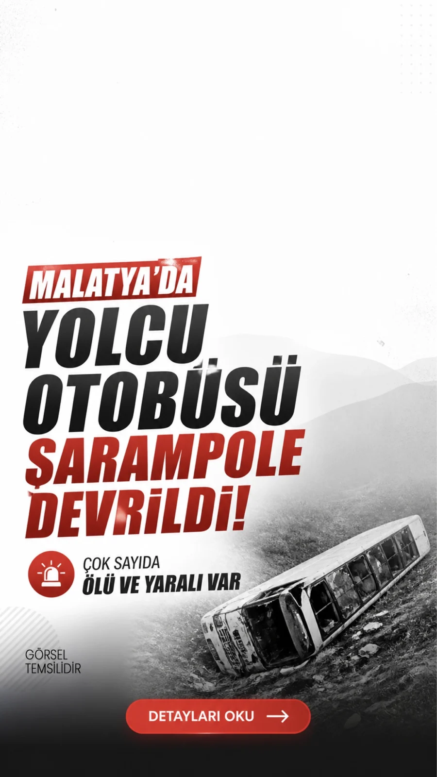 Malatya’da Yolcu Otobüsü Şarampole Devrildi: çok Sayıda Ölü ve Yaralı Var.Malatya’nın Doğanşehir ilçesinde meydana gelen kazada, bir yolcu otobüsü şarampole devrildi.