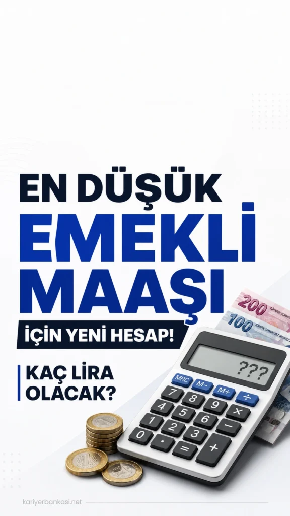 En Düşük Emekli Maaşı için Yeni Hesap! Kaç Lira Olacak?