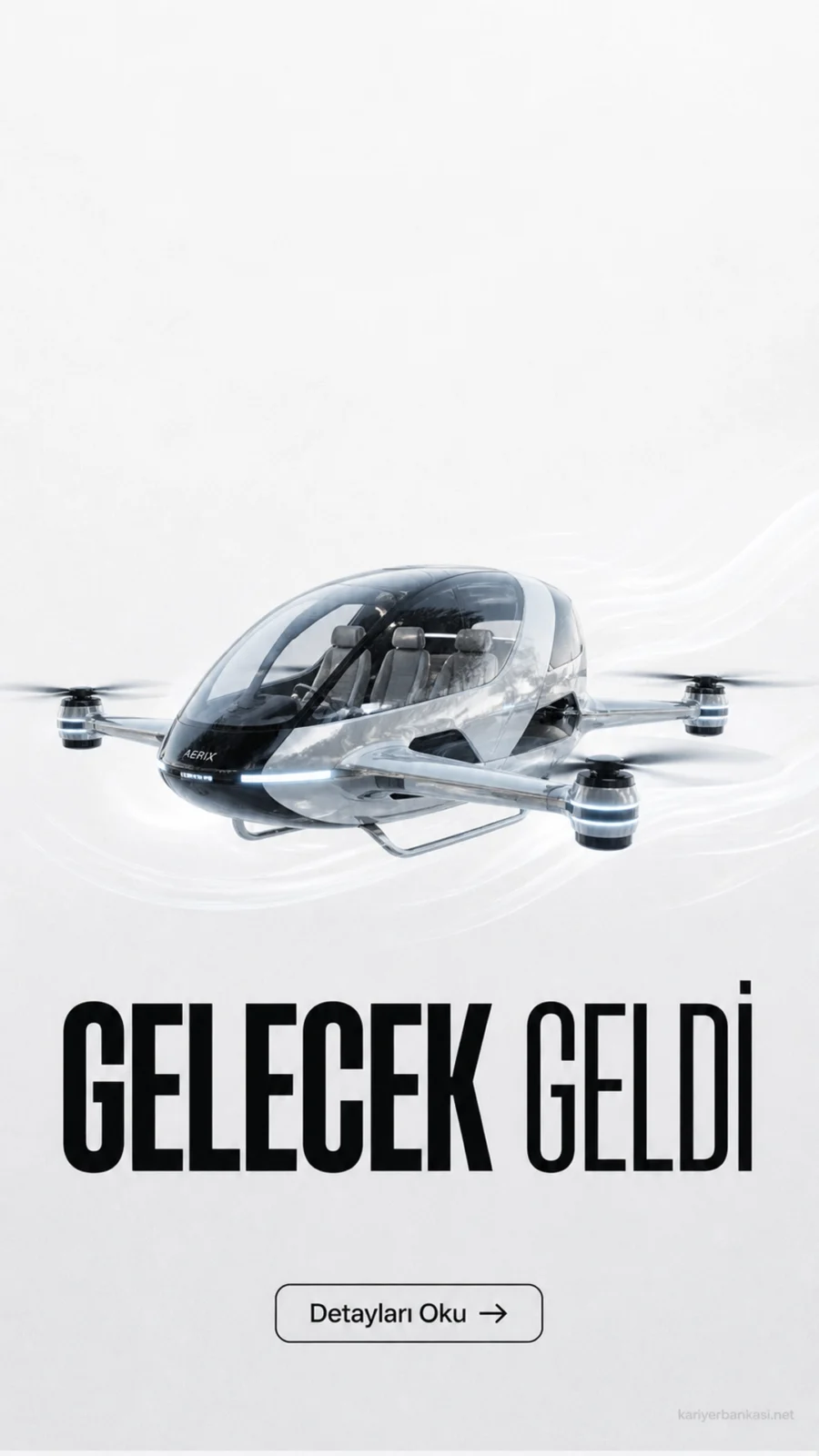 Uçan taksiler gerçek oldu.