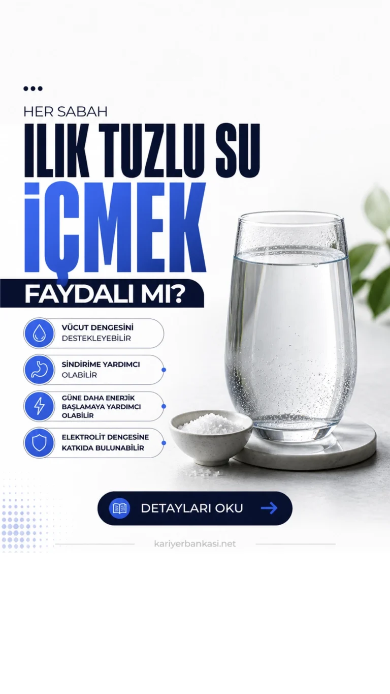 Her Sabah Ilık Tuzlu Su İçmek Faydalı mı? Uzmanlardan Kritik Uyarı.Ilık tuzlu su sosyal medyada gündem oldu; uzmanlar fayda iddiaları kadar risklere de dikkat çekiyor.