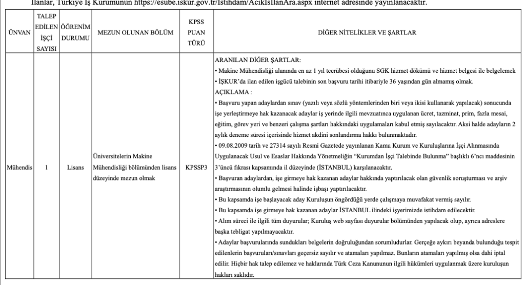 Kıyı Emniyeti 11 İşçi Alımı Yapacak
