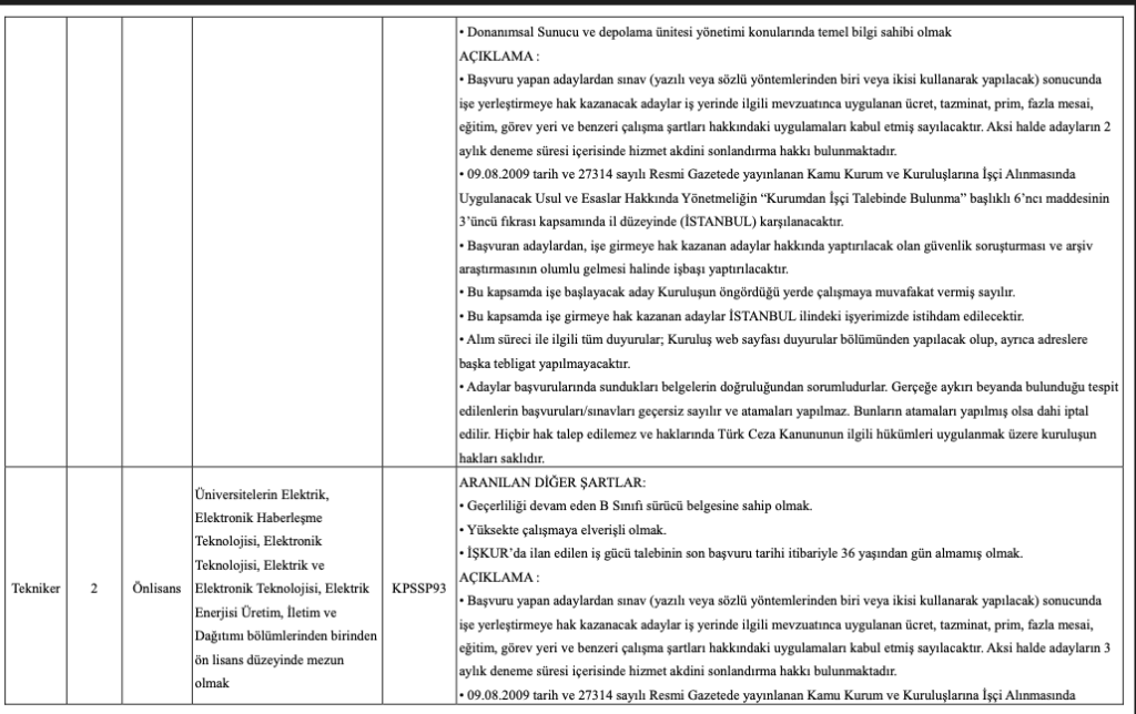 Kıyı Emniyeti 11 İşçi Alımı Yapacak